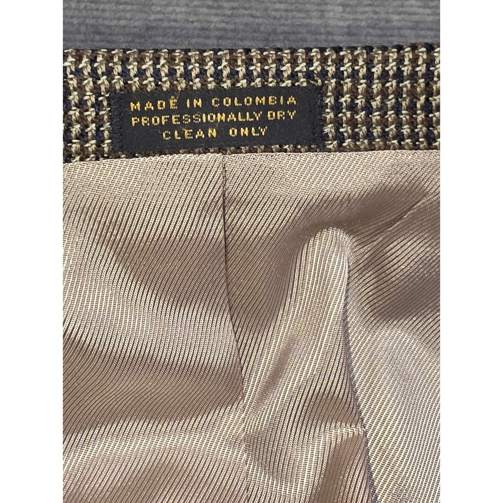 Oscar De La Renta Blazer Jacket Brown Tweed 100% Wool Men's 42L - Picture 8 of 16
